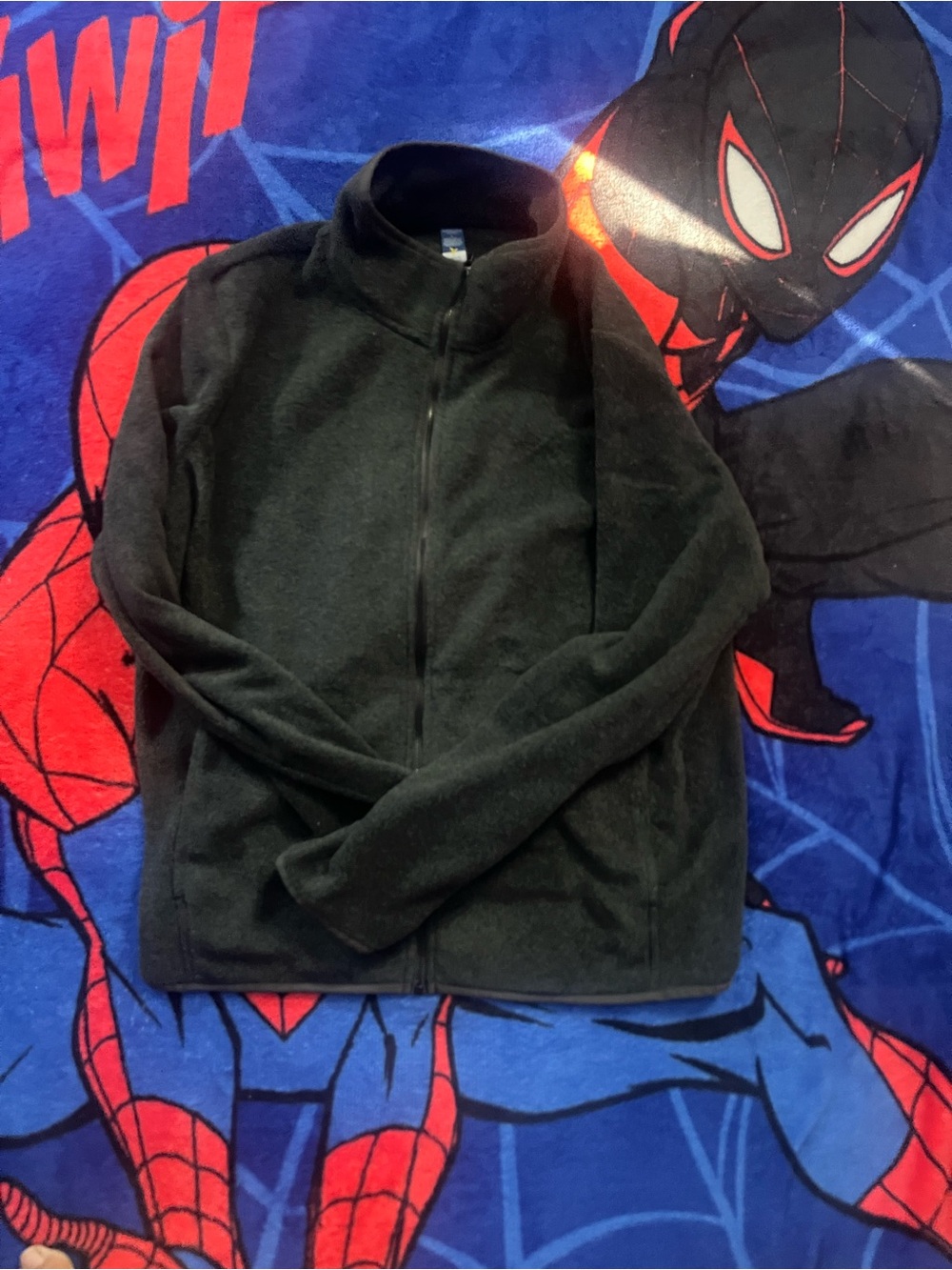 Women's Black Full-Zip Fleece Jacket